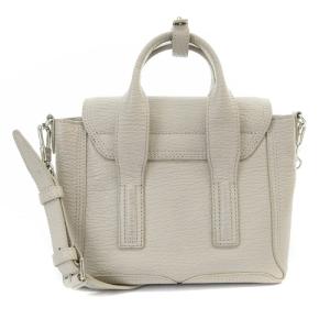 3.1 phillip lim Pashli Mini Satchel Bag ハンドバッグ ショルダーバッグ 2way レザー ライトグレー