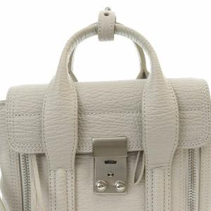 3.1 phillip lim Pashli Mini Satchel Bag ハンドバッグ ショルダーバッグ 2way レザー ライトグレー