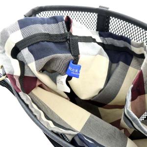 BLUE LABEL CRESTBRIDGE 近年モデル トートバッグ メッシュ レザー 黒 ブラック