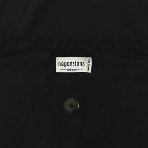 nagonstans 24SS form-sleeves cardiganカーディガン ニット 長袖 クルーネック M 黒 ブラック