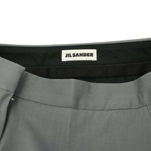 JIL SANDER スラックス テーパードパンツ ウール センタープレス 36 グレー