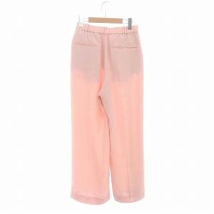 UNITED ARROWS 24SS 2タック ワイドパンツ 薄手 36 ピンク
