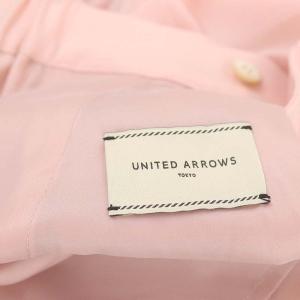UNITED ARROWS 24SS 2タック ワイドパンツ 薄手 36 ピンク