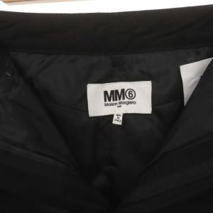 MM6 Maison Margiela コットンミニスカート タイト 中綿 40 黒 ブラック