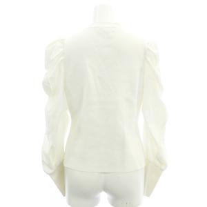 CELFORD 23SS スカラスリーブニットカーディガン 切替 長袖 36 白 ホワイト