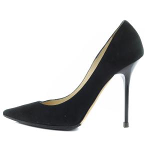 JIMMY CHOO スエード ポインテッドトゥ パンプス ピンヒール 36 23cm 黒 ブラック