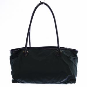 Felisi セミショルダーバッグ トート ロゴ ナイロン レザー カーキ 黒 ブラック F00102