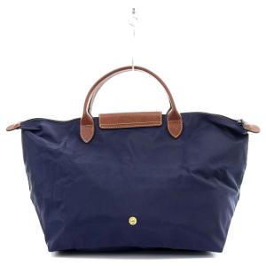 Longchamp ル・プリアージュ M トートバッグ ハンドバッグ ナイロン 紺 ネイビー