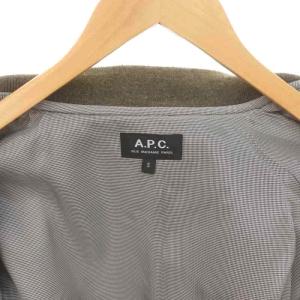 A.P.C. ウール ジップ ブルゾン ジャケット S カーキ