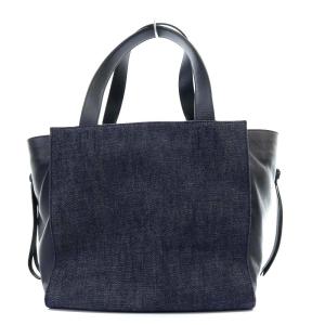 J&M DAVIDSON BELLE S DENIM ハンドバッグ ネイビー