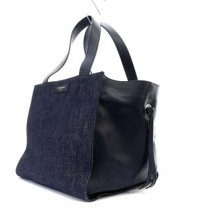 J&M DAVIDSON BELLE S DENIM ハンドバッグ ネイビー
