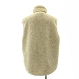 Deuxieme Classe フリースボアベスト ジップアップ ベージュ