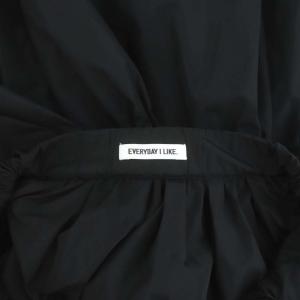 EVERYDAY I LIKE 22AW Dramatic Gather スカート ギャザー ロング 黒 ブラック