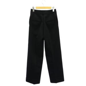 Deuxieme Classe 22AW exquisite パンツ ストレート スラックス ウール センタープレス 34 XS 黒 ブラック 22030500701030
