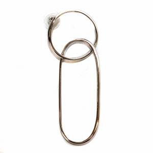 MM6 Maison Margiela Double circle earring 片耳ピアス ラウンド シルバーカラー