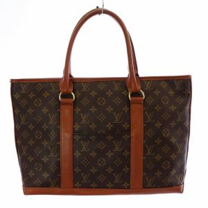 LOUIS VUITTON モノグラム サックウィークエンド エベヌ ブラウン M42425