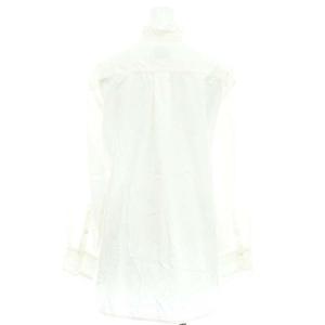 UNITED ARROWS 23AW C フリル スタンドカラーシャツ 長袖 38 白 ホワイト