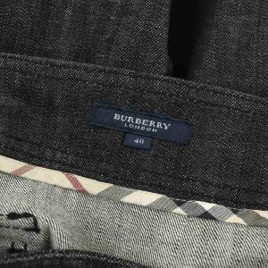 BURBERRY LONDON ラップスカート ひざ丈 デニム ジーンズ コットン ノバチェック 40 M マルチカラー