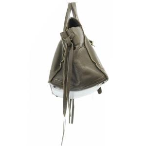 GOLDEN GOOSE レザートートバッグ ハンドバッグ レザー グレー