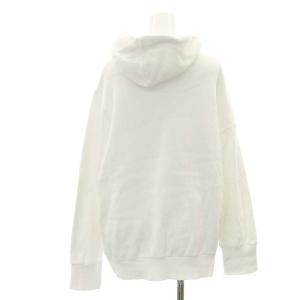 UN3D. アシンメトリーフーディー パーカー プルオーバー 長袖 F 白 ホワイト