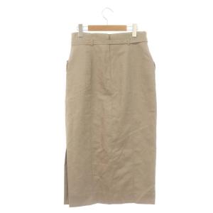 DRESSTERIOR リネンブレンドスカート ロング タイト 38 ベージュ