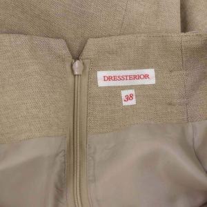 DRESSTERIOR リネンブレンドスカート ロング タイト 38 ベージュ