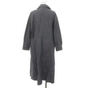 MHL. 23SS DENIM CANVAS 2WAY ワンピース ロング ミモレ丈 長袖 1 インディゴ