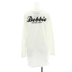 HYSTERIC GLAMOUR BLONDIE レオパード 長袖カットソー Tシャツ F 白 ホワイト