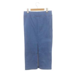MADISONBLUE BOTTLE SKIRT FADE DENIM デニム スカート タイト ロング スリット 1 青 ブルー
