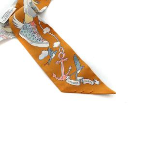 HERMES Twilly Sur Mon Nuage Caramel 私の雲 ツイリー マルチカラー