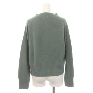 MARGARET HOWELL 23AW TWISTED CASHMERE WOOL ニット セーター 長袖 ボトルネック カシミヤ 2 オリーブグリーン
