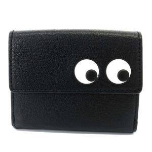 142670 Mini Trifold Eyes in Capra 財布 ブラック