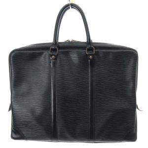LOUIS VUITTON エピ ポルトドキュマン ヴォワヤージュ ブリーフケース  レザー ブラック M54472