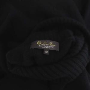 Loro Piana Parksville cashmere sweater ニット タートルネック長袖 42 ブラック