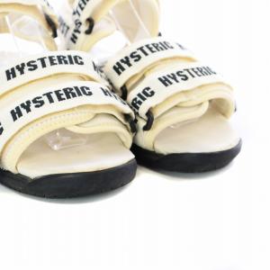 HYSTERIC GLAMOUR LOGO VELCRO サンダルスニーカー スポーツサンダル ロゴ Vibram ビブラムソール 24.0cm ベージュ 02172QS01