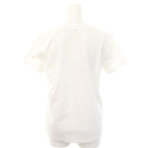 CELINE ロゴエンブロイダリー クルーネックTシャツ S ホワイト 2X351501F