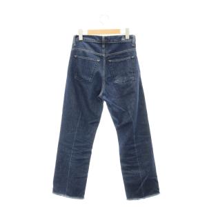 Drawer センタープレスデニムパンツ ジーンズ ストレート 34 青 ブルー