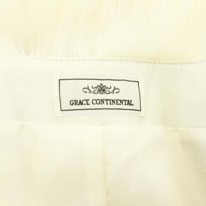 GRACE CONTINENTAL レッキス×フォックスベスト 前開き 36 オフホワイト