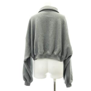 alexanderwang クロップド ハーフジップ スウェットシャツ XS グレー