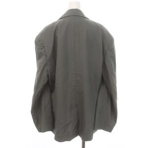 JUN MIKAMI 24SS ORGオックスフォードジャケット ブレザー シングル コットン F カーキグレー