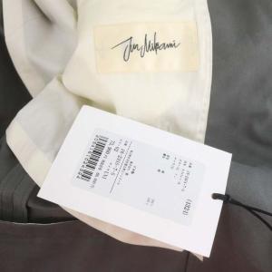 JUN MIKAMI 24SS ORGオックスフォードジャケット ブレザー シングル コットン F カーキグレー