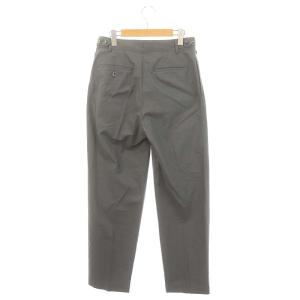 JUN MIKAMI 24SS ORGオックスフォードスラックス ボトムス ジップフライ コットン 2 M カーキグレー