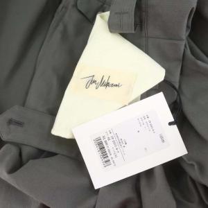 JUN MIKAMI 24SS ORGオックスフォードスラックス ボトムス ジップフライ コットン 2 M カーキグレー