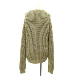 cristaseya MAXI SWEATER GOLD セーター S ゴールド色