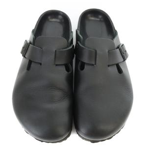 BIRKENSTOCK Boston Exquisite シューズ レザー スリッポン 24.5cm 黒 ブラック