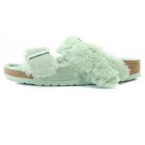 BIRKENSTOCK 23AW Arizona Teddy Split サンダル 24.5cm 緑 グリーン
