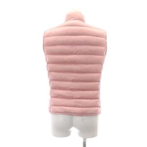MONCLER LIANE GILET ダウンベスト 前開き スナップボタン ナイロン 0 ピンク