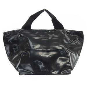 Hervé Chapelier ノワール  ヴェルニ舟型トートM ハンドバッグ トートバッグ 黒 ブラック 1027VE