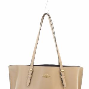 COACH モリー トート バッグ ハンドバッグ レザー べージュ 1671