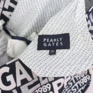 PEARLY GATES 24SS コットンストレッチ5ポケットスカート ミニ丈 ジップフライ 00 XS 紺 ネイビー 白 ホワイト